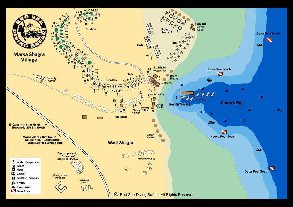 Ecolodge Marsa Shagra Village - Karte
